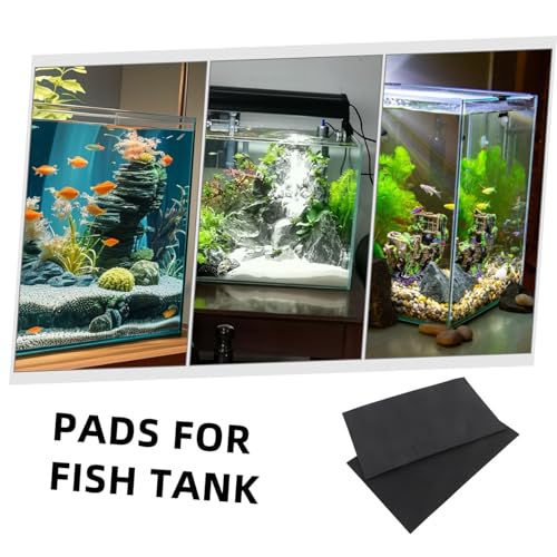 SUPVOX 2pcs Aquarium Fish Leveling Mat: 19.6 X 11.7 Inch Under Tank Mat - Non-Slip Shockproof Cushion for Aquarium Support Accessories