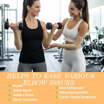 2 Pairs Protective Arm Sleeve for Thin Skin Elderly Skin Tear and Bruise, Protection Sleeves for Men and Women