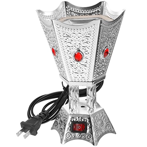 HOMSFOU Electric Incense Burner Desktop Censer Holder for Bakhoor Incense Aroma Burner for Home Relaxation Vintage Decorative Table Centerpiece Us Plug 6.69 X 4.52 X 4.52 in
