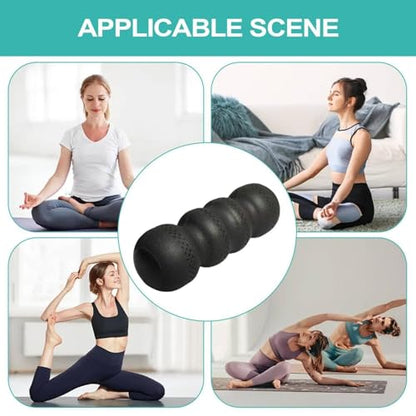 Foam Roller Myofascial Massage Roller Deep Tissue Expanded Polypropylene High Density Suitable for Stretching Fitness Athletes Home Rehabilitation, Pink, Hardness 55