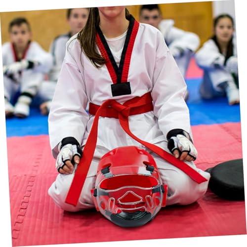 Hemoton 2pcs Taekwondo Face Protector Gear Detachable for Sparring Lightweight Martial Arts Headgear for Karate Training