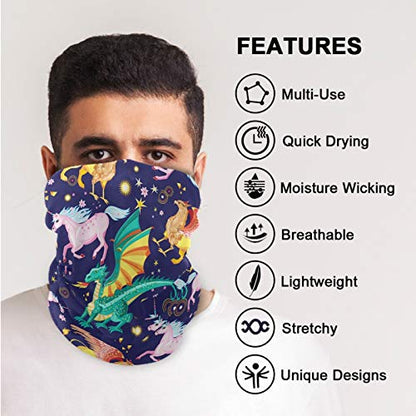 visesunny Seamless Scarves Bandana Scarf UV Resistence Outdoor Sport Balaclavas Headwear Headband Unisex - color: Multi4