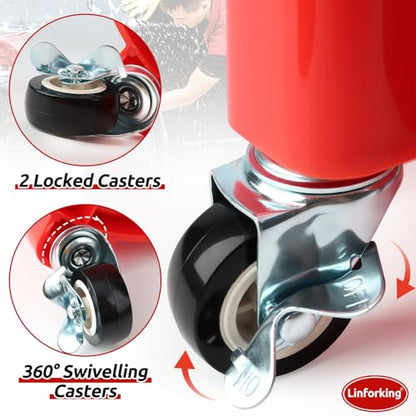 Bucket Dolly 5 Gallon with Wheels,360°Rolling Car Wash Buckets Dolly for 2.5 to 5 Gallon Buckets with Bucket Insert,Cleaning Brush,Supports Up to 300 lbs - size: C