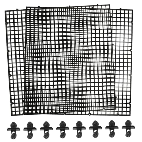 Fish Tank Divider Panel with Suction Cups Aquarium Separator Anti-Jumping for Aquariums Isolation Board for Fish Habitat Expansion and Tank Compartmentalization Black