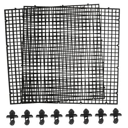 Fish Tank Divider Panel with Suction Cups Aquarium Separator Anti-Jumping for Aquariums Isolation Board for Fish Habitat Expansion and Tank Compartmentalization Black