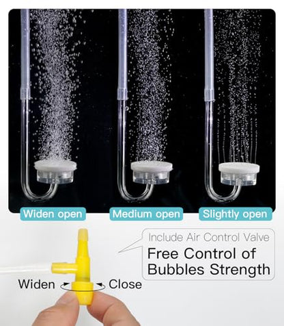 Small Air Pump for Fish Tank Aquarium Aerator for 1-15 G Super Quiet 1.5 Watts, Complete kit - color: Air pump complete kit
