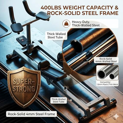 3 in 1 Spine Twist Stretcher& Stair Stepper & Waist Trainer Crawling Training Machine Noiseless Spine Twist Stretch Trainer with Adjustable Hand Grips LED Display Steel Frame Full Body - color: Sliver B, size: 54"