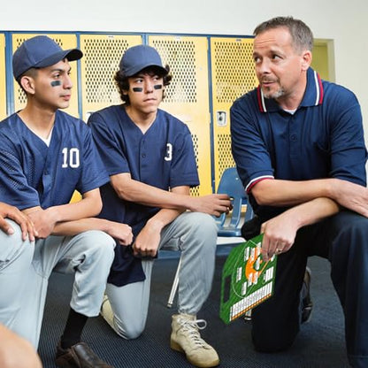 Magnetic Baseball Lineup Board,Baseball Dry Erase Board for Coaches,Softball Coaching Accessories,Baseballs Lineup Cards, Baseballs Clipboard for Coaches with 30 Cards