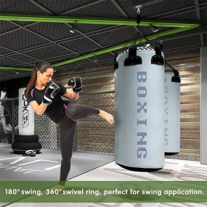 Heavy Duty 360° Swivel Swing Hanger, Stainless Steel Hammock Hook for Ceiling Wooden Porch Swing Hanging kit Playground Gym Rope Boxing Bag Hammock Chair Yoga Mount 1000 lb Capacity - style: 1 Pack-360° Swivel Hook
