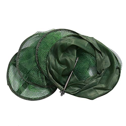 DECHOUS Foldable Mesh Fishing Net Portable Fish Protection Gear Quick-Dry Fish Net for Freshwater and Saltwater Fishing (150x25cm)