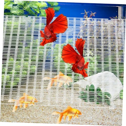 4pcs Aquarium Divider Grid for Fish Tank Isolation Board Cups Cuttable Mesh for Breeding and Separation of Fish Aquariums