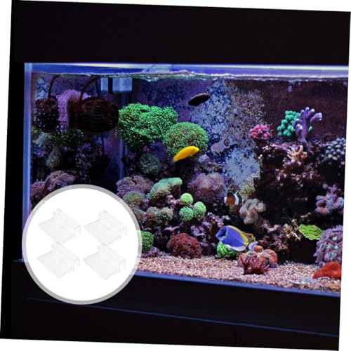 Toddmomy 12Pcs Aquarium Lid Clips Clear Acrylic Fish Tank Support Holders Durable Material Secure Fit for Glass Covers Prevent Slipping and Ensure Fish Safety