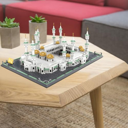 CAXIMSY Great Mosque of Mecca Building Blocks Set Islamic Masjid Architectural Model Toys Muslim Eid Gifts for Kids Adult 2291 Pieces - style: Great Mosque of Mecca Model