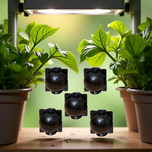5 Pcs Small Reusable Black Plant Rooting Balls - Air Layering Pods - High-Pressure Propagation Device - Reusable Plant Rooting Grow Box