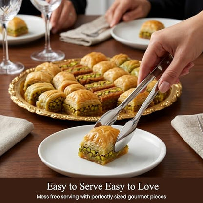 ANDY ANAND CHOCOLATIER Sugar Free Baklava - Turkish Baklava Pastry With Nuts, Delicious Edible Gift Box with Pistachio, Walnut & Hazelnut, Gourmet Assorted Flavor Snack Box (26 Pcs, 8.8 Oz)