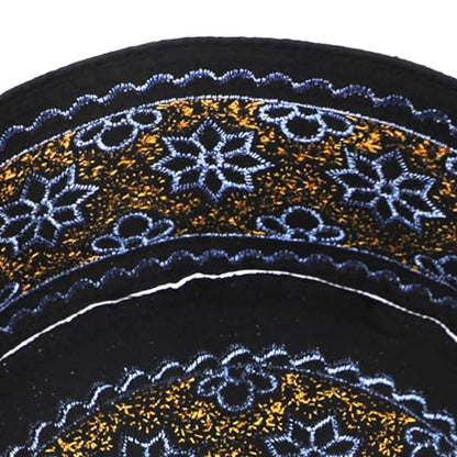 Muslim Prayer Hat for Men Worship Hat Islamic Muslim Prayer Hats Cap Beanie Headwear for Ramadan Eid - color: Yellow