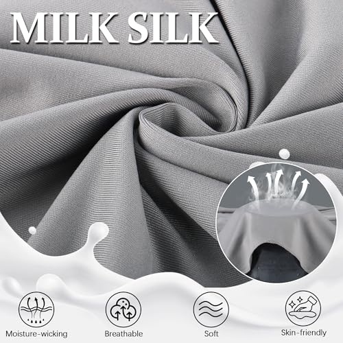 Ababalaya Women's Elegant Modest Muslim Islamic Ramadan Soft Lightweight Jersey Hijab Long Scarf - color: Grey, size: Large