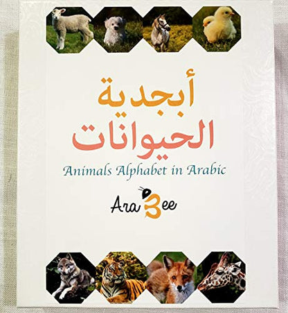 Animals Alphabet in Arabic Flash cards
