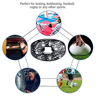 Mouthguard, Sports Teeth Protector for Boxing and Football ¨C 4 Colors Food Grade Silicone (Skeleton Pattern)