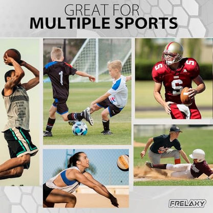 Frelaxy Elbow Pads, Padded Arm Sleeves for Volleyball and Football, 2 Pack - color: Black, size: Large
