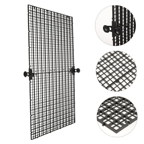 Fish Tank Divider Panel with Suction Cups Aquarium Separator Anti-Jumping for Aquariums Isolation Board for Fish Habitat Expansion and Tank Compartmentalization Black