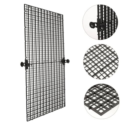 Fish Tank Divider Panel with Suction Cups Aquarium Separator Anti-Jumping for Aquariums Isolation Board for Fish Habitat Expansion and Tank Compartmentalization Black