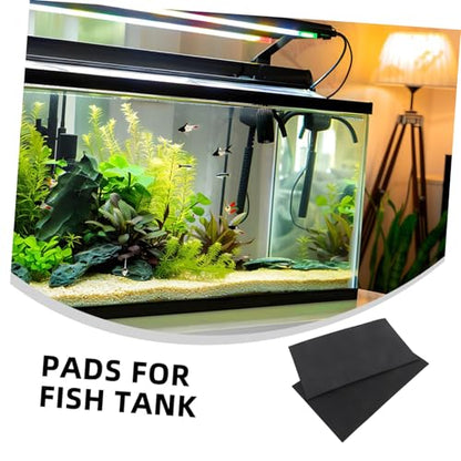 BESTonZON 2pcs Non Slip Aquarium Leveling Mat Fish Tank Pad for Stability and Safety Lightweight Under Tank Cushion for Aquatic Pets and Reptiles