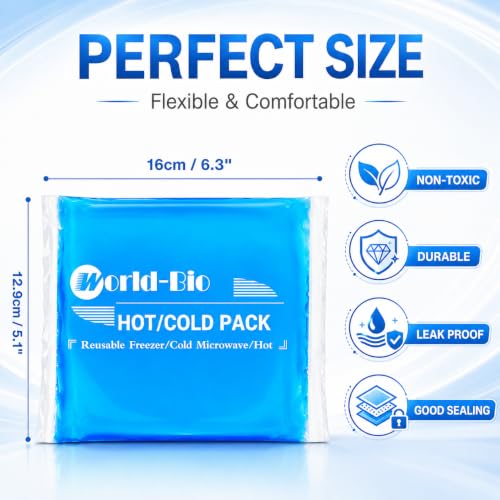 Soft Cold Packs for Injuries Reusable 4 Pack, Hot and Cold Gel Pack for Headaches, Joint Pain Relief, Comfort Ice Gel Pack Flexible Therapy on Neck, Ankle, Knee, Leg, Shoulder, Elbow, Wrist, Feet - color: 5.5" X 5.1" - 4 Ice Packs