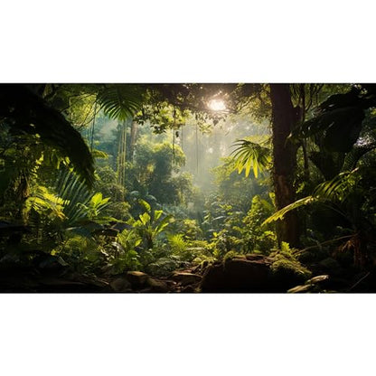 Aquarium Background, Ocean Fish Tank Background, Terrarium Background Cloth, Vinyl Cloth 24 x 12 inches - color: Forest, size: 24X12in