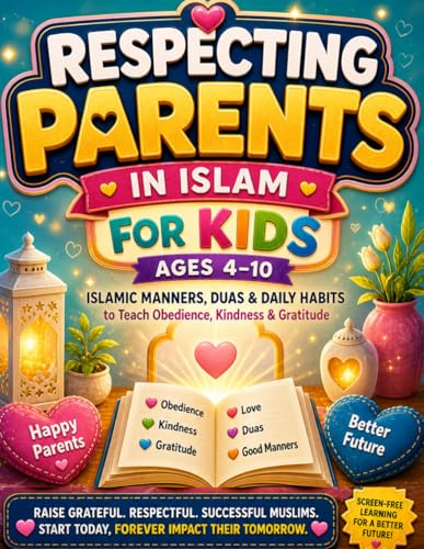 Respecting Parents in Islam for Kids Ages 4–10: Islamic Manners, Duas & Daily Habits to Teach Obedience, Kindness & Gratitude | Easy Lessons, ... Training Workbook for Muslim Children