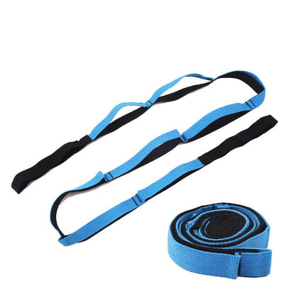 Yoga Stretch Strap with 10 Loops – Non-Elastic Stretching Strap for Flexibility, Physical Therapy, Pilates, and Home Workouts