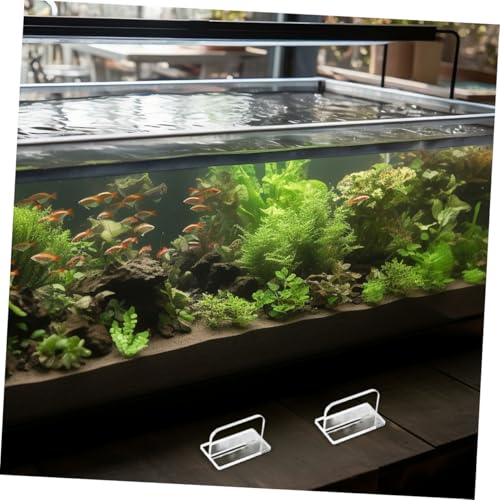 Cabilock 6pcs Clear Acrylic Fish Tank Lid Handles Replacement Grip for Aquarium Covers Heavy-Duty Easy to Install Stable and Practical Design for Fish Tanks