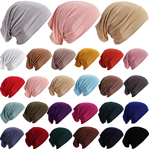 JenPen 25 Pcs Under Scarf Hijab Caps for Women, Stretch Dreadlock Hats