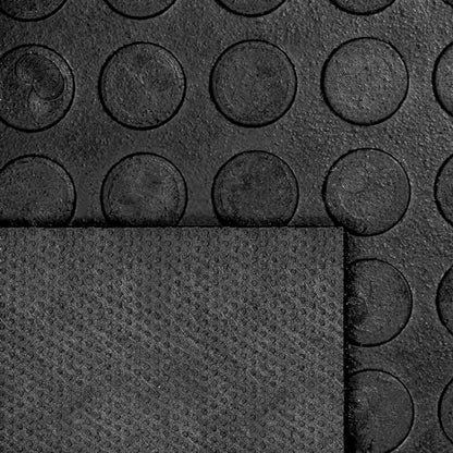 MSI Premium Black Rubber Floor Mat Roll - 3.3 x 33 ft, 4mm Thick - Heavy-Duty, Waterproof, Non-Slip Coin Texture - Cuttable, Easy Clean, Multipurpose Matting for Garage, Gym, Workshop, Industrial Use
