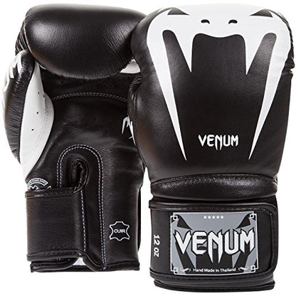 Venum Giant 3.0 Boxing Gloves - Nappa Leather - color: Black/White, size: 16 oz