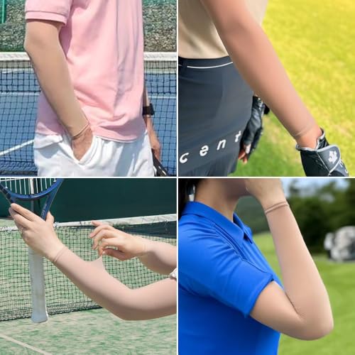 Nutriadvisor Dalot Skin color Natural Sun Protection Arm Sleeves for Women Men - color: Arm Sleeves