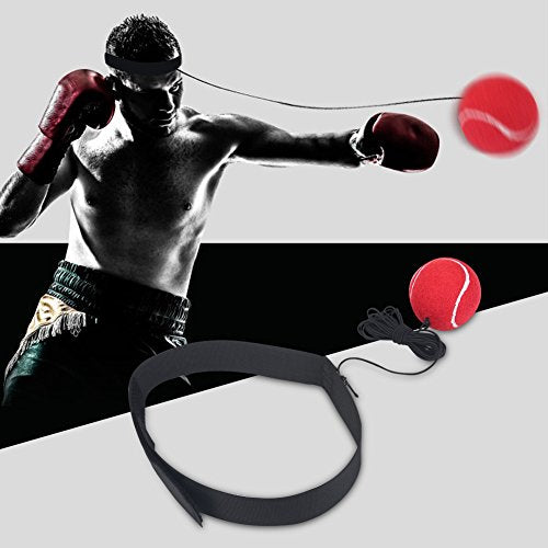 Boxing Fight Ball Reflex, Boxing Ball with Headband Trainer Fitness Equipment Reflex Headband Hand Eye Coordination Accesorios para Entrenar Reflex