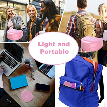 Retainer Case Denture Case: BVN Orthodontic Dental Case, Slim Braces Case, Mouth Guard Case, Denture Box, Teeth Aligner Case, Night Guard Case Container Storage Holder Pink - color: Pink