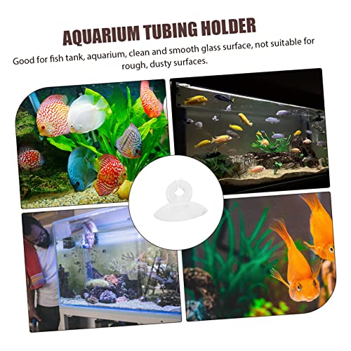 BESPORTBLE 25pcs Aquarium Cup Airline Tubing Holder Sturdy Clips for Air Pump Tubing Easy to Use Strong for Fish Tanks and Aquariums