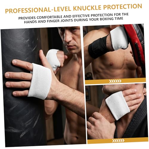 1/2/4pairs Knuckle Guards for Boxing Gel Hand Guard Protection Boxing Knuckle Pads Gel Hand Wraps for Men Women Fitness Athletes Muay Thai Kickboxing MMA Combat Sports Training Sparring Supplies - color: white