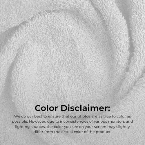 Avalon Towels Salon Towel - White Hand Towels Bulk Pack of 24 - 100% Cotton Absorbent Spa, Facial & Gym Towel for Working Out - 16x27 Inches (Not Bleach Proof) - color: White
