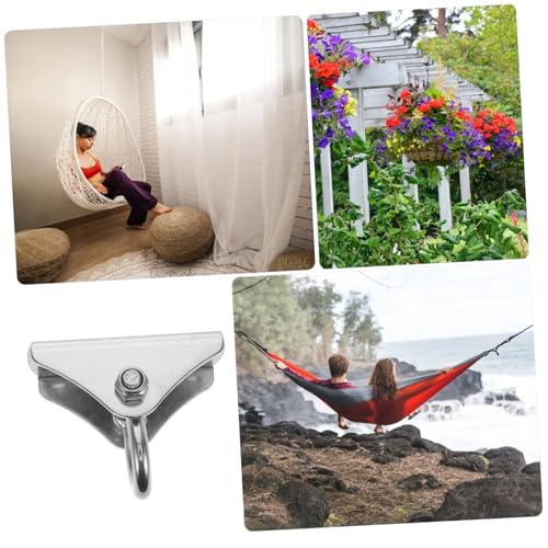 BESPORTBLE Stainless Steel Heavy Duty Ceiling Mount Hammock Hanging Hook Set Easy Installation Kit with Rotating Hangers for Punching Bag Swing and Hammock Chair Suspension
