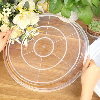 FUIJOL 6 Pack Clear Plant Saucer, Durable Plant Drip Trays Saucers for Pots, No Holes Water Catcher Trays for Indoor Outdoor Planter, Sturdy Base Plate (Clear, 6.2"-6Pack) - size: 6.2"-6Pack