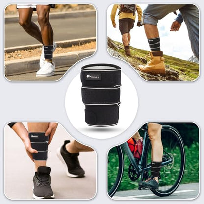 Shin Splints Compression Wrap for Medial Tibial Stress Syndrome (MTSS), Shin Compression Sleeve for Shin Splints Relief, Swelling, Sprains & Tears, Tibial Splint Support for Men & Women (XL, 2 Pcs) - size: XL, style: 2 Pcs
