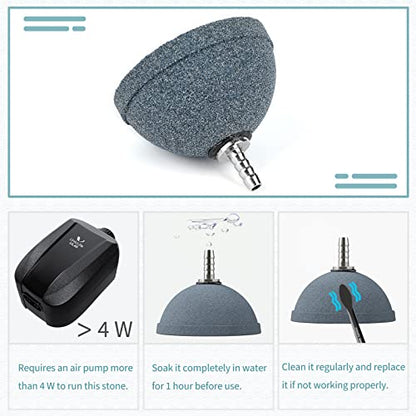 Pawfly Aquarium Air Stone 2 Inch Bread, Fish Tank Air Stone Oxygen Diffuser for Air Pump Fish Tank Bucket Small Pond and DWC Reservoir - size: 2.3 Inch