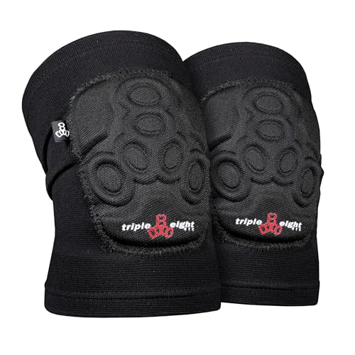 Triple Eight Covert Knee Pads – Ideal for Roller Skating, Biking, BMX, and Skateboarding - color: Black, size: Small