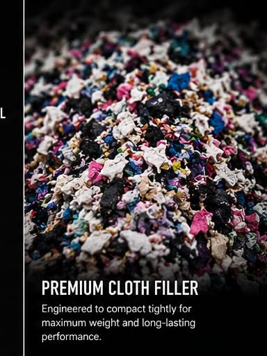 Punching Bag Filler, Shredded Textile - size: 25 Pounds