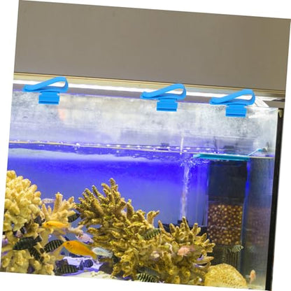 Abaodam 6pcs Aquarium Water Pipe Fixing Clips Robust Hose Clamps for Fish Tank Easy to Install Plastic Accessories for Water Pipe Connection - color: Blue