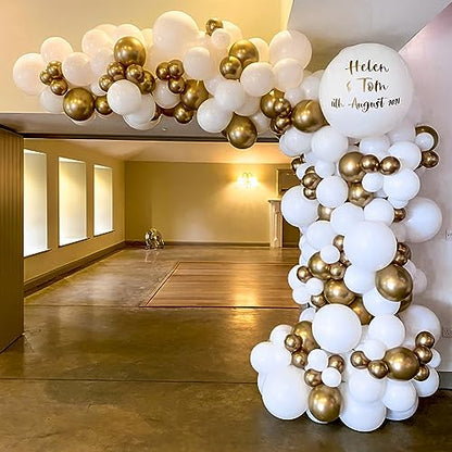 Voircoloria 110pcs White Latex Party Balloons, 12inch - color: 03 White, size: 12 inch - 110pcs