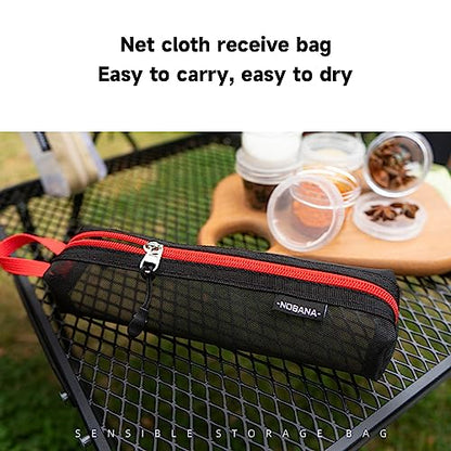 Portable Camping Spicing Travel Set, Spicing Storage Bag With 5 Seasoning Bottle Picnics Fishing Barbecue Seasoning Box Keep Spices Dry